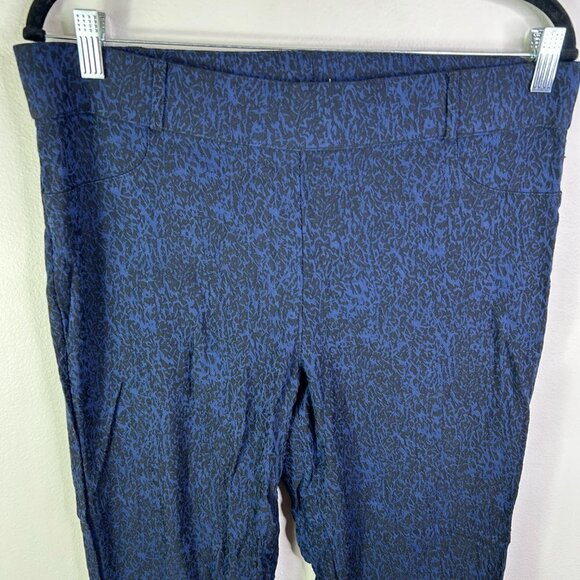 lana lee Women's Blue and Black Leggings Size XL - Picture 2 of 8